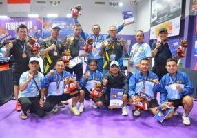 


Tim tenis meja Kalteng sukses menyumbangkan dua medali perunggu.